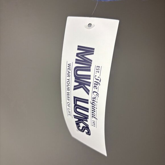 THE ORIGINAL MUK LUKS NEW Shacket Womens M Blue Long Sleeve Pocket - Picture 4 of 5